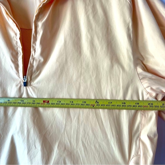 IZOD Yellow Quarter Zip Windbreaker Pullover Jacket Men’s Size S Mesh Lined - Picture 3 of 9